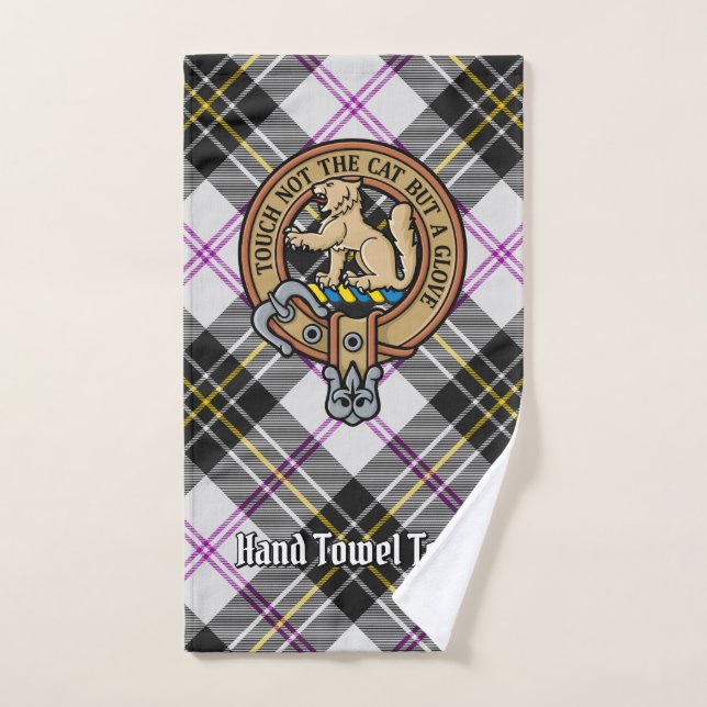 Conjunto De Toalhas Clan MacPherson Crest sobre o Vestido Tartan (Toalha de mão)