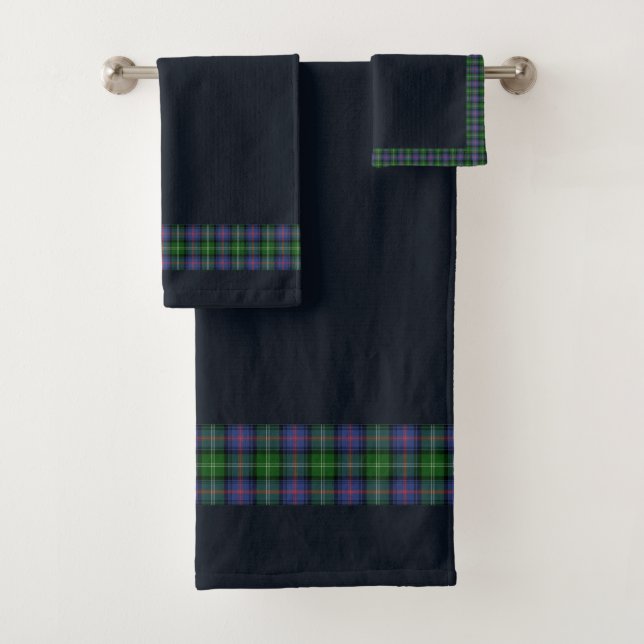 Conjunto De Toalhas Clan Sutherland Tartan (Insitu)