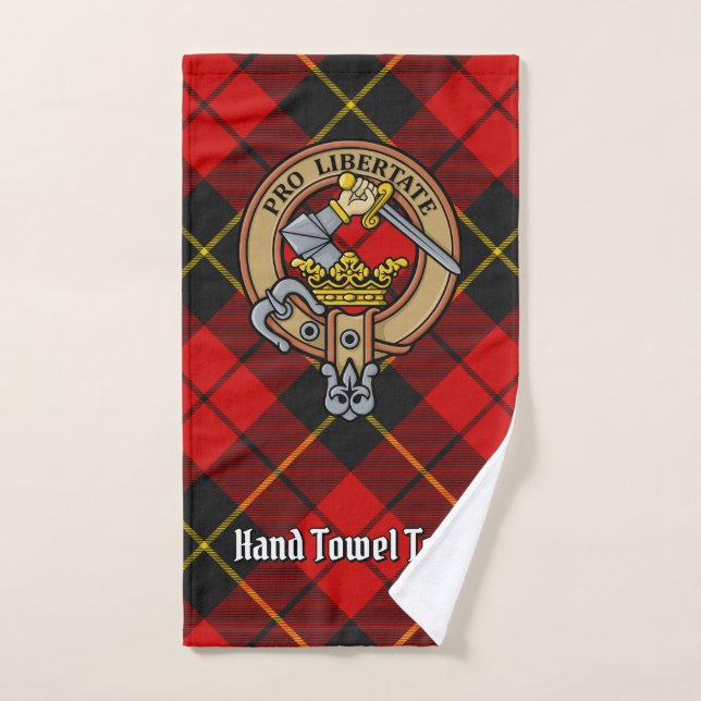 Conjunto De Toalhas Clan Wallace Crest sobre Tartan (Toalha de mão)
