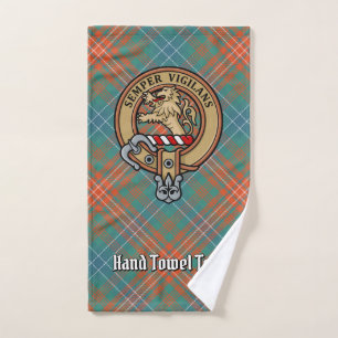 Conjunto De Toalhas Clan Wilson Crest sobre o Antigo Tartan