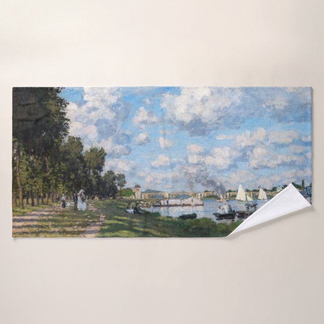 Conjunto De Toalhas Claude Monet - A Bacia em Argenteuil (Toalha de Banho)