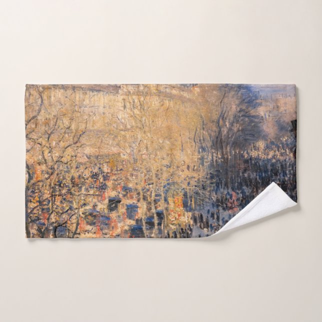 Conjunto De Toalhas Claude Monet - Boulevard des Capucines em Paris (Toalha de mão)