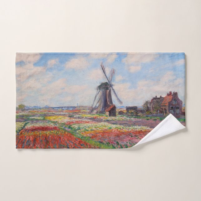 Conjunto De Toalhas Claude Monet - Campo das Tulipas na Holanda (Toalha de mão)