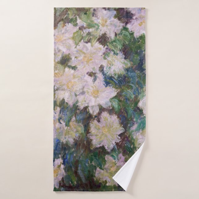 Conjunto De Toalhas Claude Monet - Clematite Branca (Toalha de Banho)