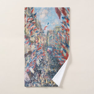 Conjunto De Toalhas Claude Monet - La Rue Montorgueil - Paris