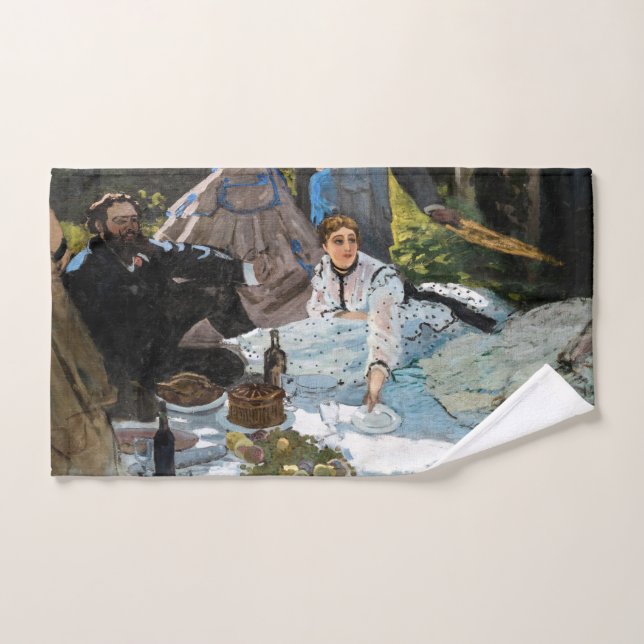 Conjunto De Toalhas Claude Monet - Luncheon sobre a grama, Painel da D (Toalha de mão)