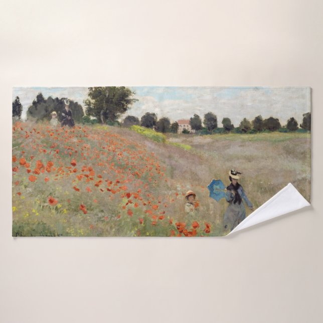 Conjunto De Toalhas Claude Monet - Poppy Field (Toalha de Banho)