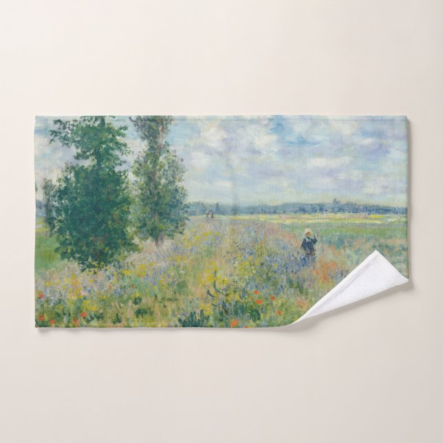 Conjunto De Toalhas Claude Monet - Poppy Fields próximo da Argentina ( (Toalha de mão)