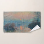 Conjunto De Toalhas Claude Monet - Sunset sobre o Sena em Lavacourt<br><div class="desc">Sunset on the Seine at Lavacourt,  Winter Effect / Soleil couchant sur la Seine a Lavacourt,  effet d'hiver - Claude Monet,  Oil on Canvas,  1880</div>
