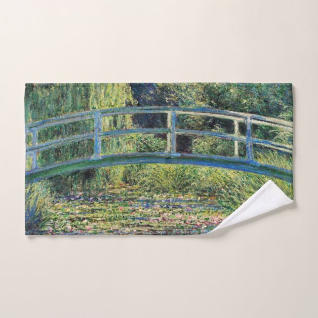 Conjunto De Toalhas Claude Monet - Water Lily Pond & Japanesese Bridge (Toalha de mão)