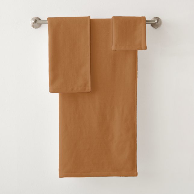 Conjunto De Toalhas Clay Brown color to FallCases (Insitu)