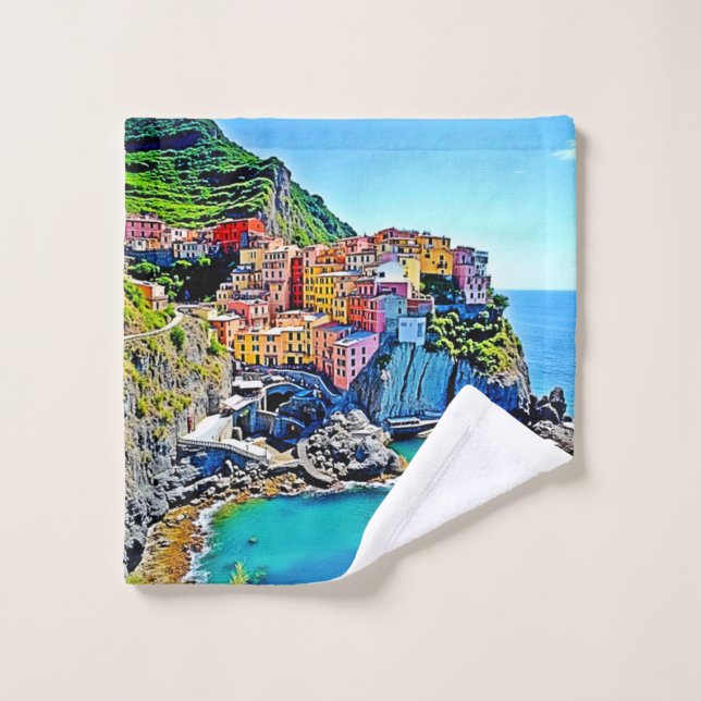 Conjunto De Toalhas Cliffside Dreams: Cores de Manarola (Pano de lavar)