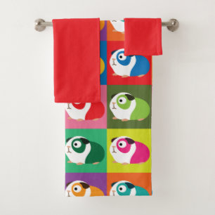 Conjunto De Toalhas Cobaias do pop art