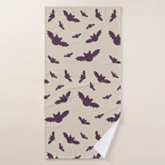 Conjunto De Toalhas Cobertor de Halloween com Padrão de Morcegos Minim