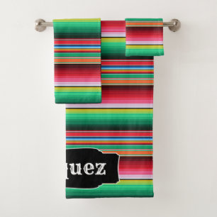 Conjunto De Toalhas Cobertura mexicana de Serape do espanhol feito sob
