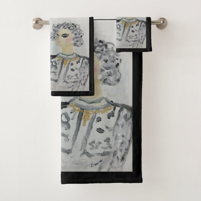 Conjunto De Toalhas Coco Famous Paris Designer (Insitu)