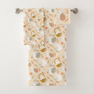 Conjunto De Toalhas Coelhinhos de Páscoa