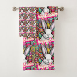 Conjunto De Toalhas Coelho da Páscoa