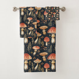 Conjunto De Toalhas Cogumelo Florestal Magnético