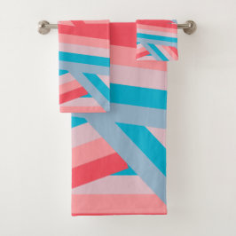 Conjunto De Toalhas Colagem Arco-Íris