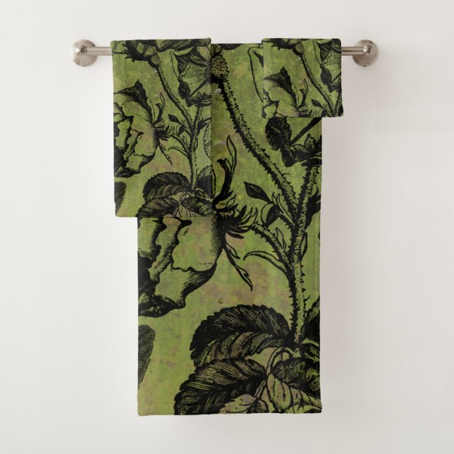 Conjunto De Toalhas Colagem de Chave do Caveira Gótica (Insitu)