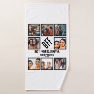 Conjunto De Toalhas Colagem de Fotografias BFF 8 Personalizadas para M