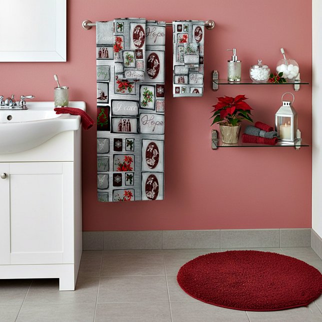 Conjunto De Toalhas Colagem de Natal (Criador carregado)