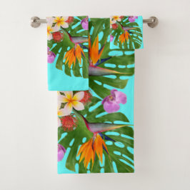 Conjunto De Toalhas colcha hawaiana moderna tropical