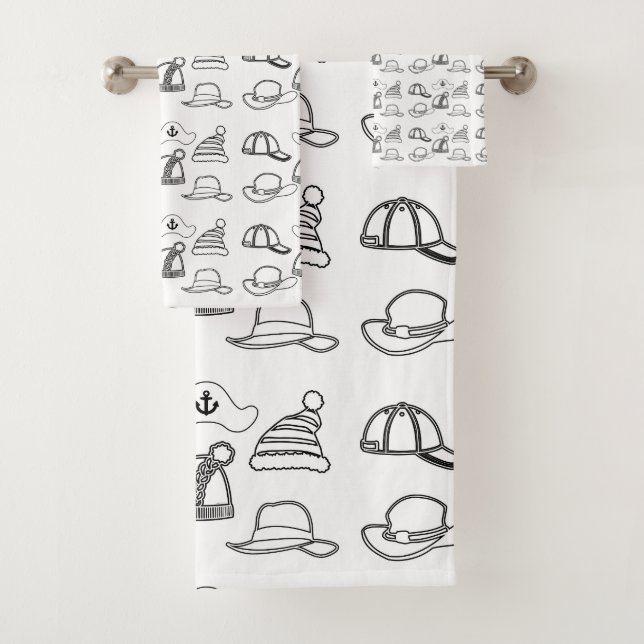 Conjunto De Toalhas Coleção de Chapéus Infantil  (Insitu)