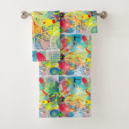 Conjunto De Toalhas Coleção de Explosão de Cores