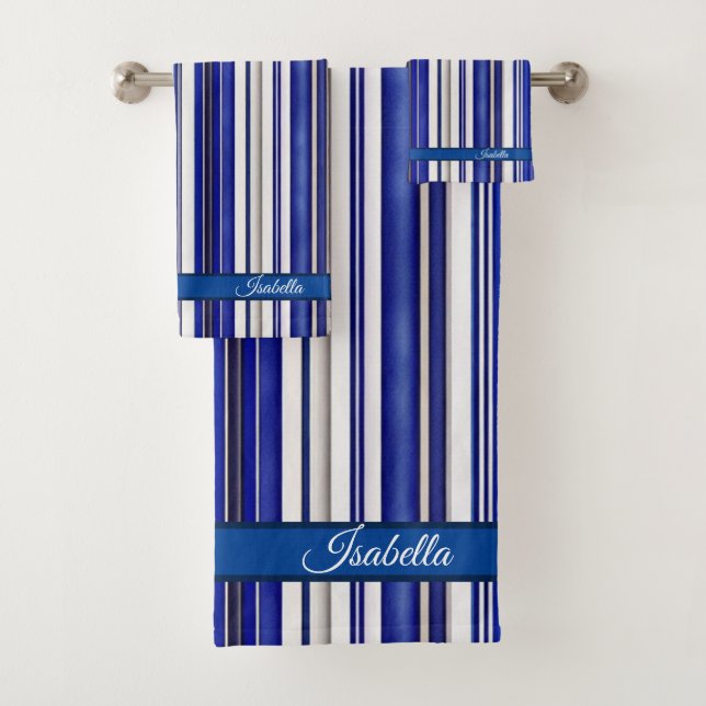 Conjunto De Toalhas Coleção de Marinhos Azuis de Tendência de Verão (Insitu)