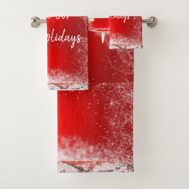 Conjunto De Toalhas Coleção de Natal Suzanne Elizabeth - Bath Tow (Insitu)