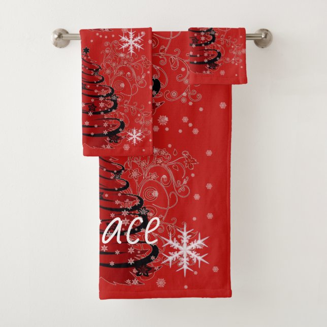 Conjunto De Toalhas Coleção de Natal Suzanne Elizabeth - Feriado (Insitu)