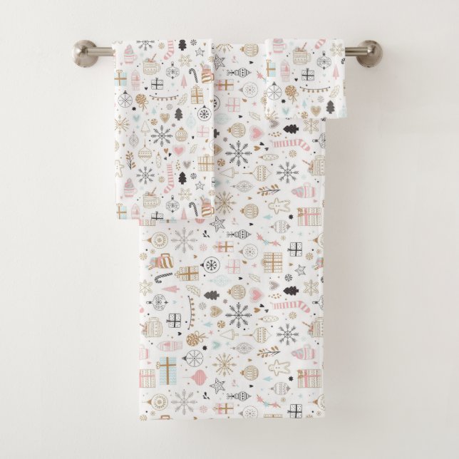 Conjunto De Toalhas Coleção de Torres Cozy Bath: Designs de tendências (Insitu)
