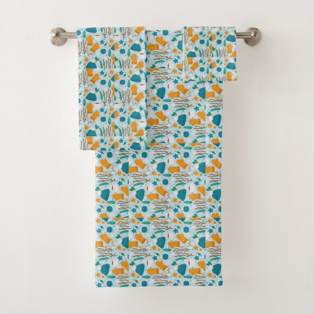 Conjunto De Toalhas Coleção de Torres Cozy Bath: Designs de tendências (Insitu)