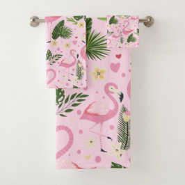Conjunto De Toalhas Coleção de Verão Flamingo Um Design 8