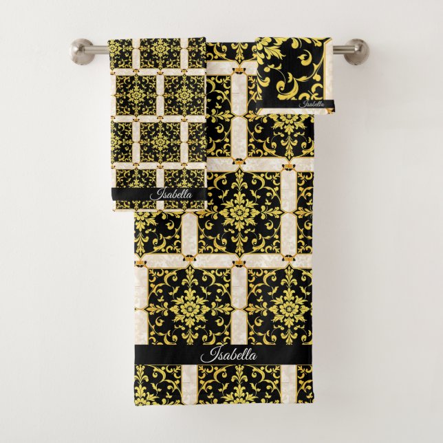 Conjunto De Toalhas Coleção Floral Elegante de Luxo Moderno (Insitu)