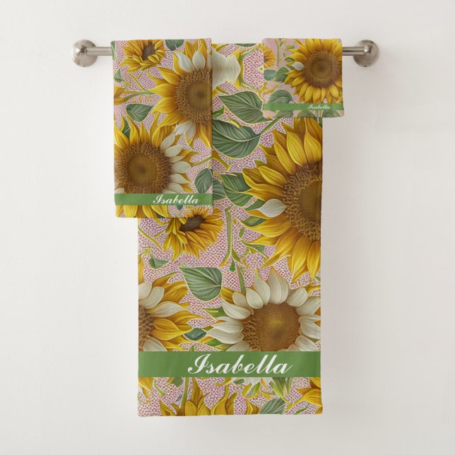 Conjunto De Toalhas Coleção Popular de Bela Bela Flor de Sol (Insitu)
