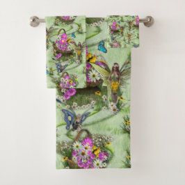 Conjunto De Toalhas Coletores do Festival de Primavera no Meio-Verão