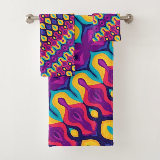 Conjunto De Toalhas Colírio de Pop para Retro Negrito (Insitu)