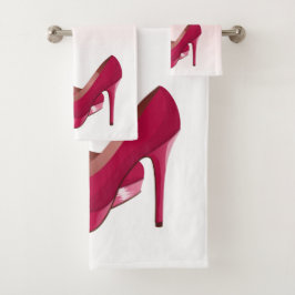 Conjunto De Toalhas Colírio Rosa Moderno, Drives e saltos altos