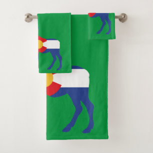 Conjunto De Toalhas Colorado Flag feito em Moose