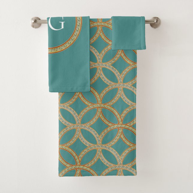 Conjunto de Toalhas com Monograma Moderno l Padrão (Insitu)