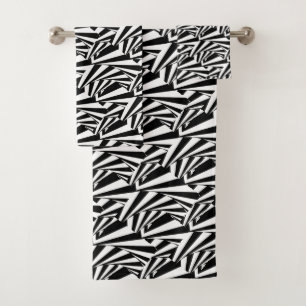 Conjunto de Toalhas com Redemoinhos Abstratos Mode