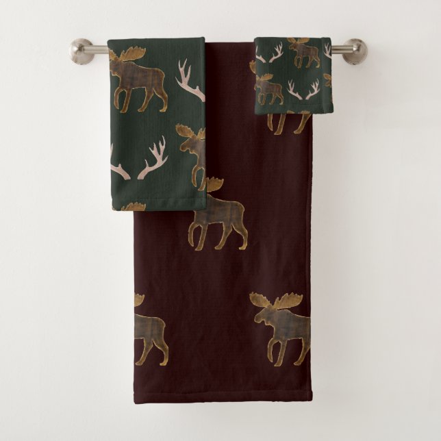 Conjunto De Toalhas Combo Antler & Moose (Insitu)