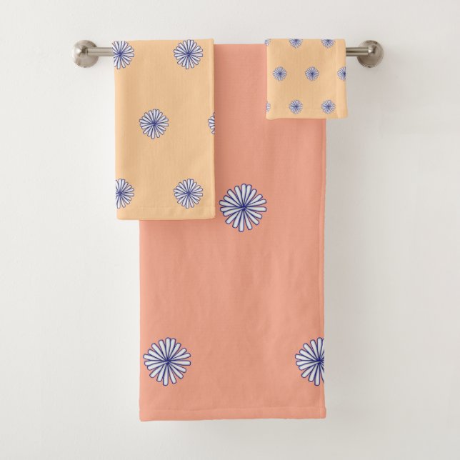 Conjunto De Toalhas Combo Presente Decoração de Casa Pétalas Brancas P (Insitu)