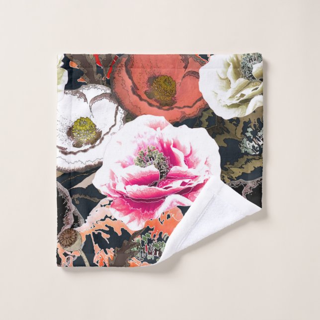 Conjunto De Toalhas Composição da flor. (Pano de lavar)