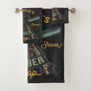 Conjunto De Toalhas Compro de Barber Personalizado Barras de Margens d