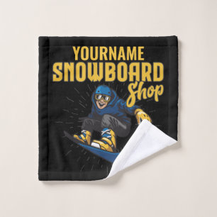 Conjunto De Toalhas Compro de Snowboard Personalizado da Borda de Neve