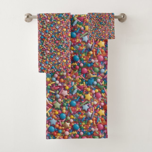 Conjunto De Toalhas Confeitos Arco-Íris (Insitu)